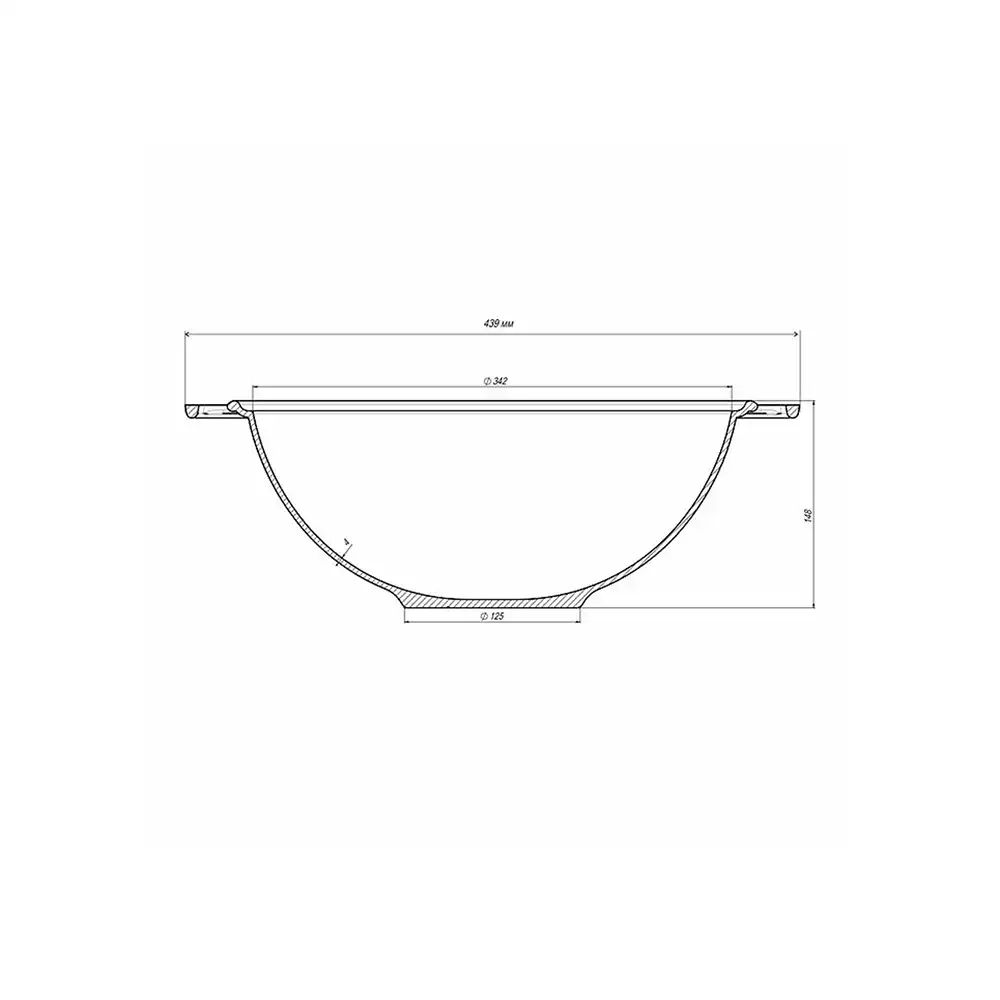 Ceaun din fonta, tip Wok cu capac 8L - imagine 2