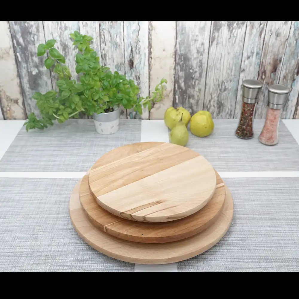 Platou rotativ din lemn de fag 30cm - imagine 7