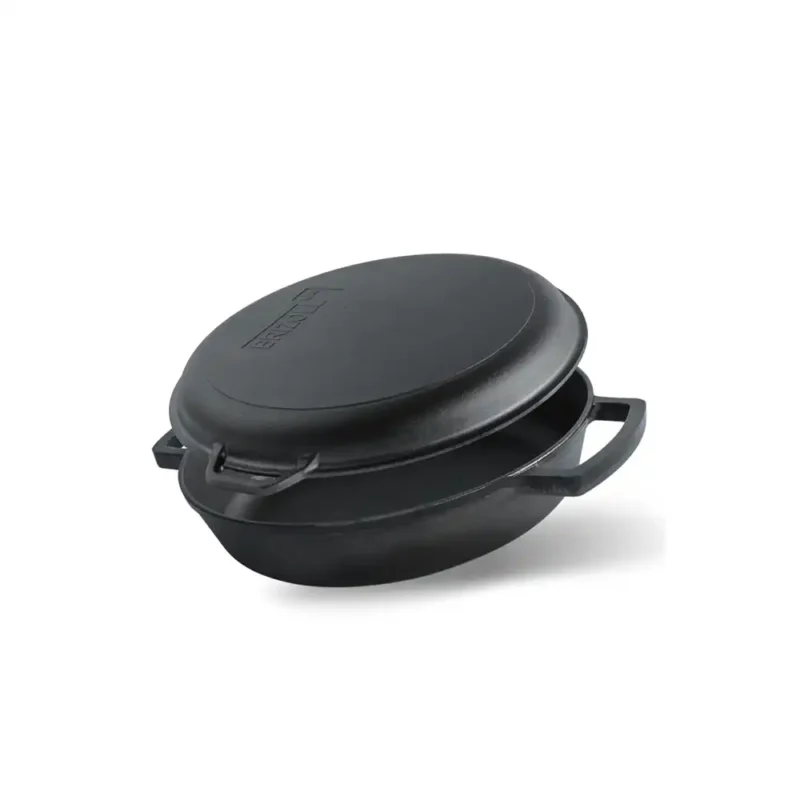 Tigaie din fonta, cu capac 36cm