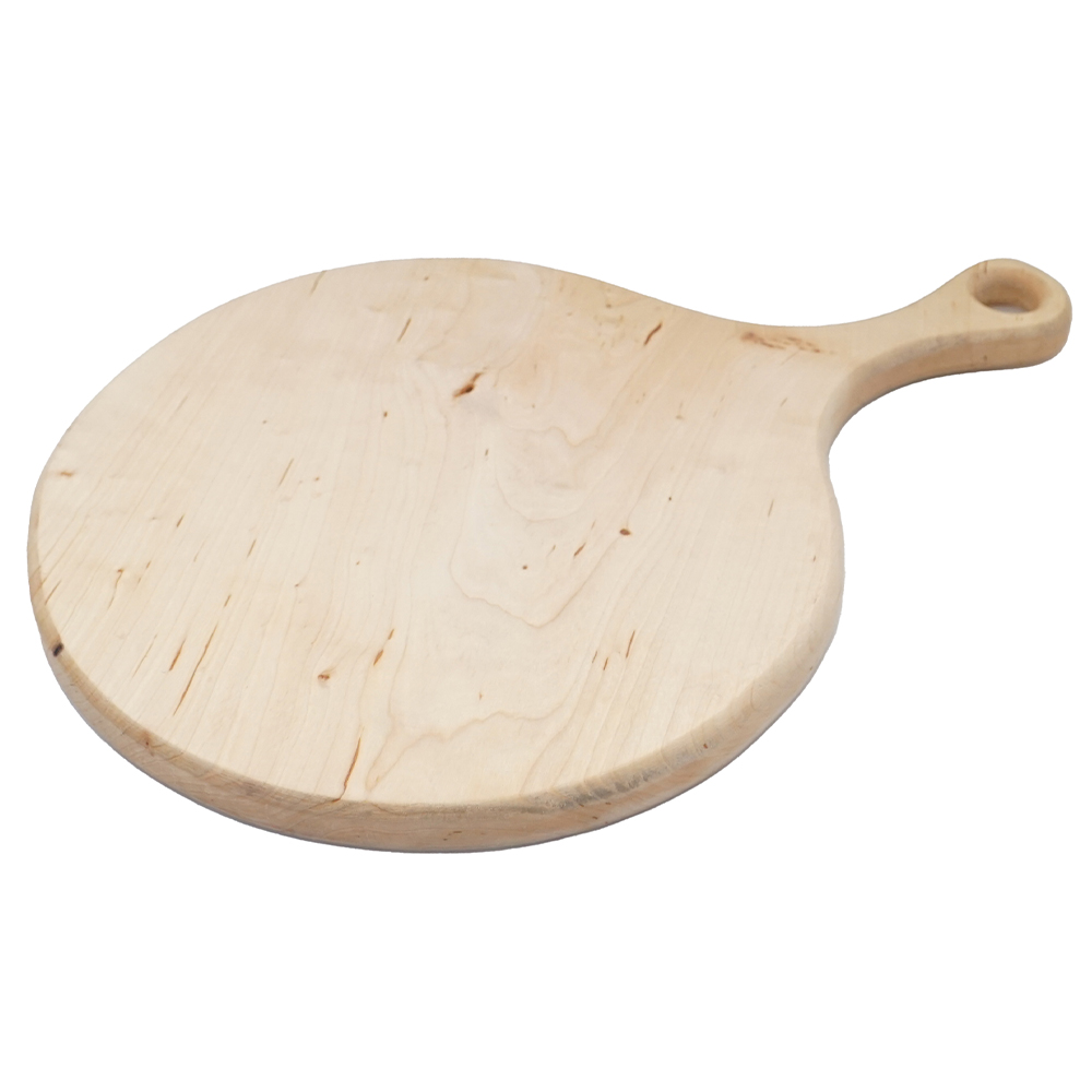 Tocator rotund cu coada lemn arin 30cm