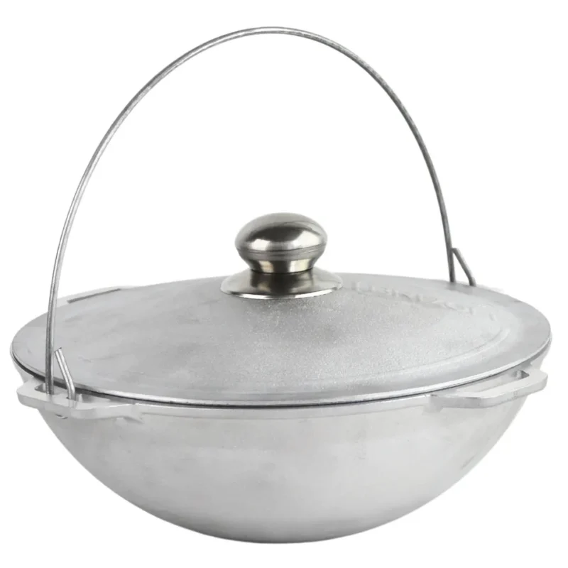 Ceaun tip Wok din aluminiu, capacitate 4L