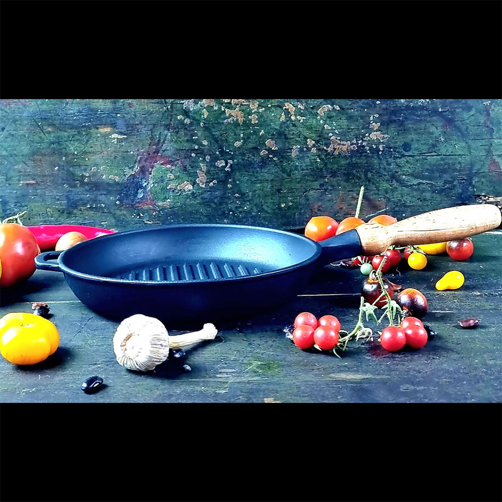 Tigaie fonta grill adanca, 24 cm T308 - imagine 2
