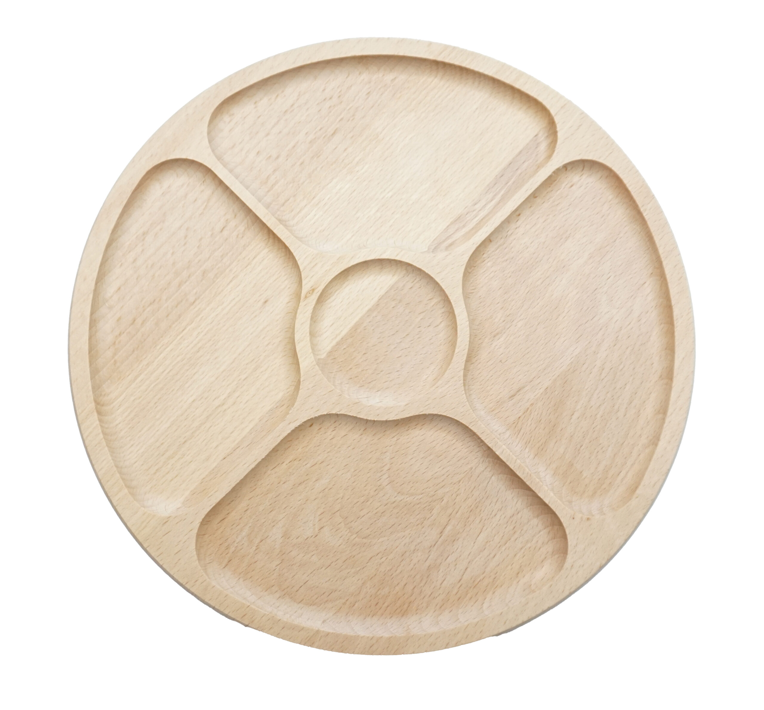 Platou rotund din lemn rotativ 35 cm