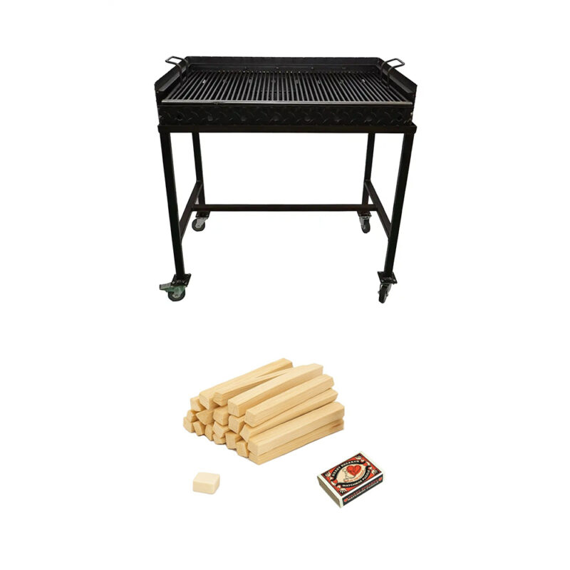 Gratar pe carbuni, 70x42x3mm cu 2 nivele si cadru